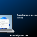 Organizational messages send with Intune