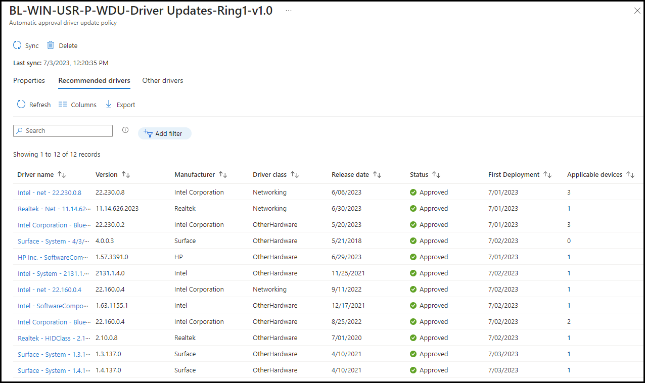 Driver and firmware update via Intune - Just about the Modern Workplace