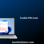 Enable PIN reset