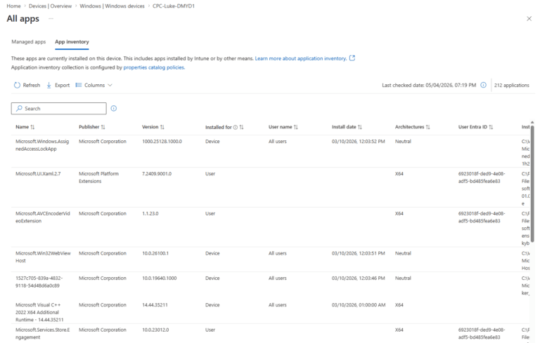 App Inventory in Intune just got a serious Upgrade - Just about the ...